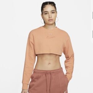 Nike‎ Sportswear Women's Crop Top Long Sleeve DQ3539-212 Size S